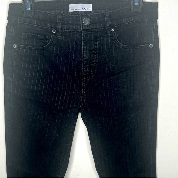 Ann Taylor LOFT Black Skinny Jeans 27 - Picture 4 of 10